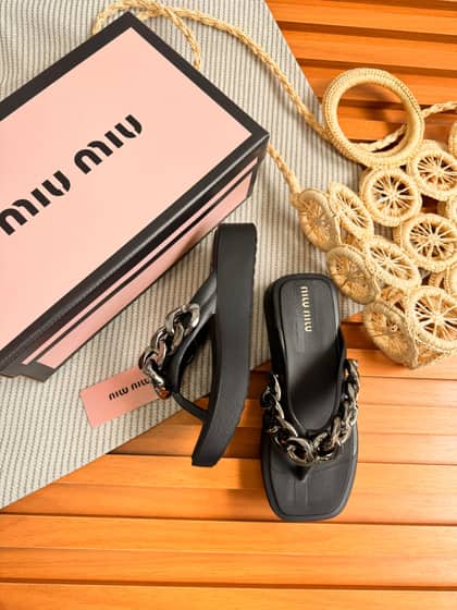 Miu miu plataforma corrente — foto 3