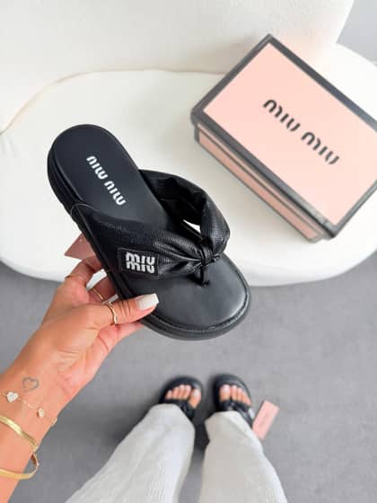 Miu miu chinelo plataforma luxo — foto 2
